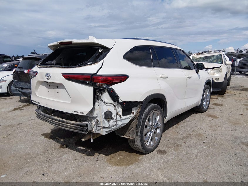 Vin: 5tdyzrah8ls022735, lot: 46717001, toyota highlander limited 20204