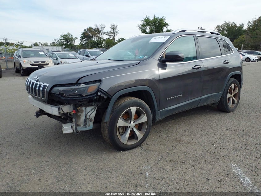 Vin: 1c4pjmdx9kd217147, lot: 46717150, jeep cherokee limited 4x4 20192