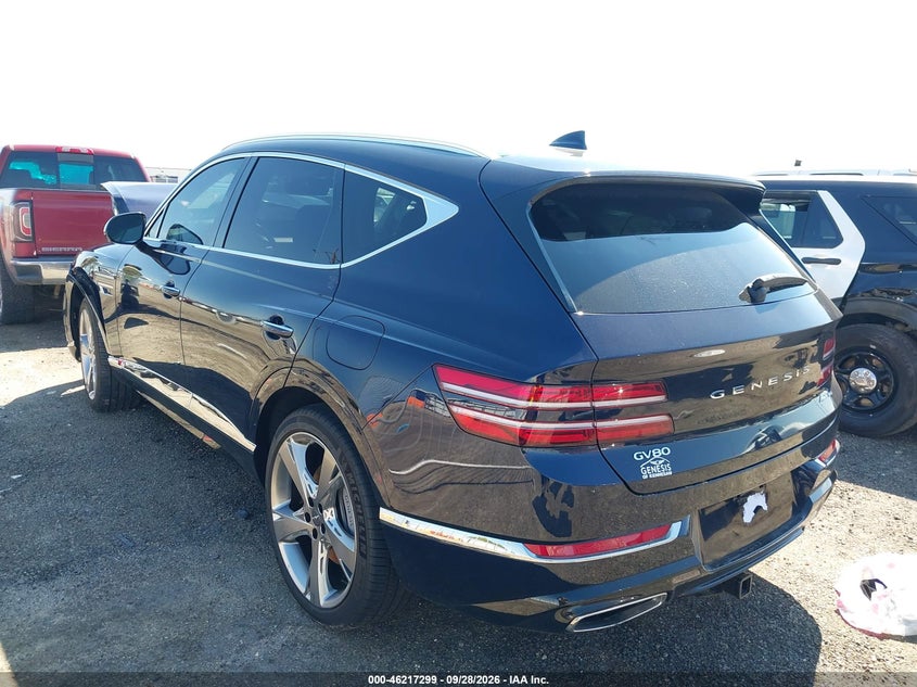Vin: kmuhcesc3ru184836, lot: 46717222, genesis gv80 3.5t awd 20243