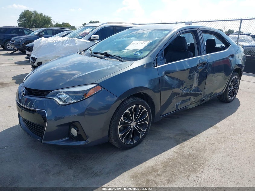 2016 Toyota Corolla, Лівий бік, IAAI, VIN 5YFBURHE2GP568459 — фото 2