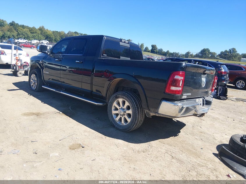 Vin: 3c6ur5nl9lg258080, lot: 46717248, ram 2500 laramie  4x4 6'4 box 20203