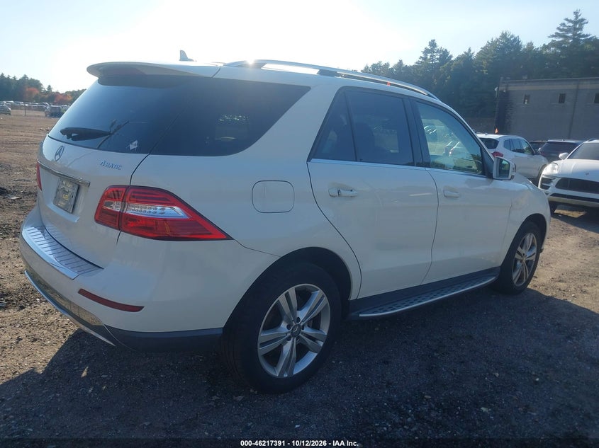Vin: 4jgda5hb6da165743, lot: 46717314, mercedes-benz ml 350 4matic 20134