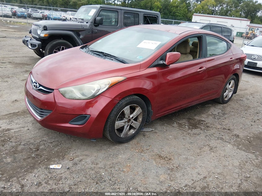 Vin: 5npdh4ae2dh232118, lot: 46717343, hyundai elantra gls 20132