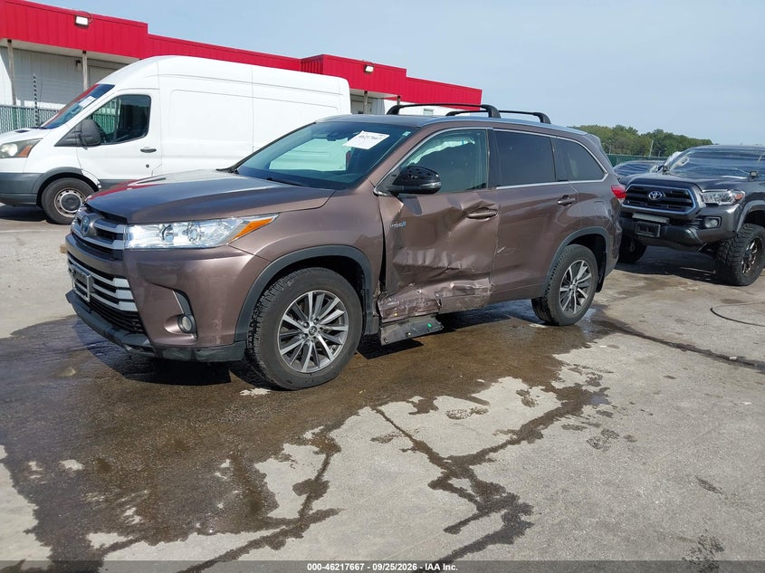 2017 Toyota Highlander, Обидва боки, IAAI, VIN 5TDJGRFH0HS025586 — фото 2