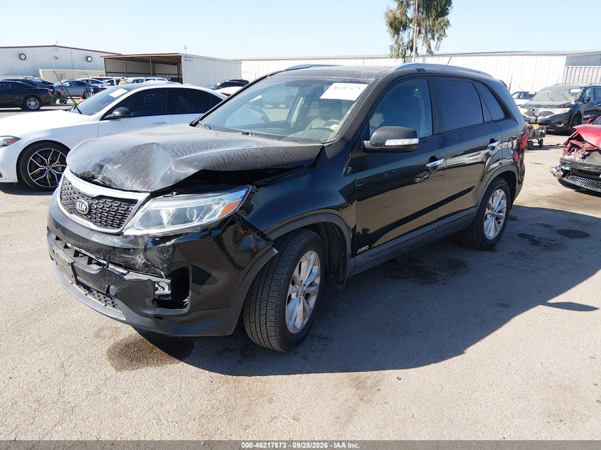 Vin: 5xykuda75eg454181, lot: 46717596, kia sorento ex v6 20142