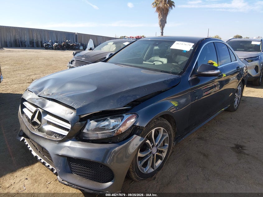 Vin: 55swf4jb0fu054309, lot: 46717602, mercedes-benz c 300 sport 20152