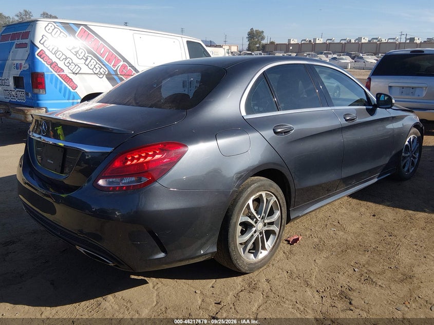 Vin: 55swf4jb0fu054309, lot: 46717602, mercedes-benz c 300 sport 20154