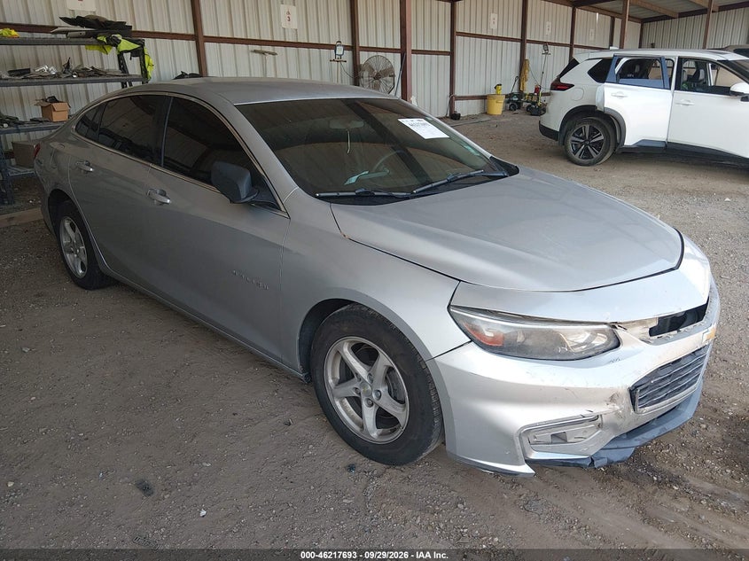 Vin: 1g1zb5stxgf258063, lot: 46717616, chevrolet malibu ls 20161