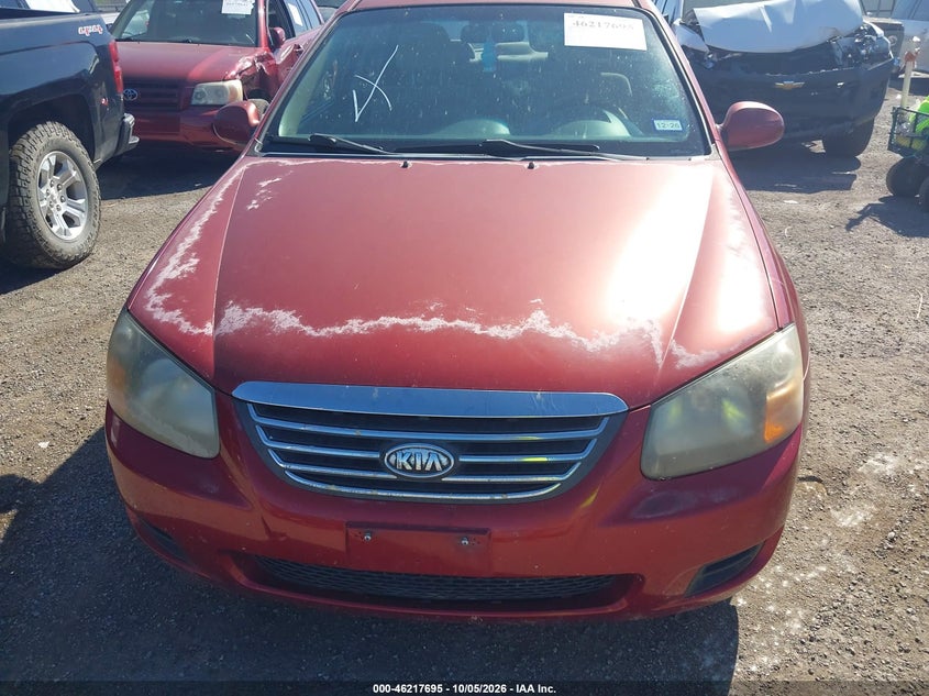 KIA SPECTRA 2009 VIN KNAFE222X95614198