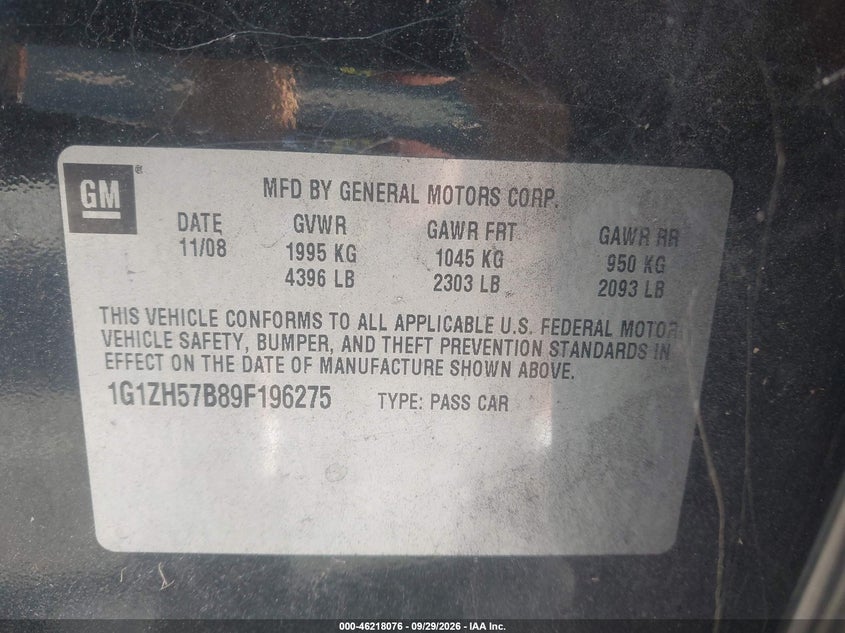 2009 CHEVROLET MALIBU LT · Фото 9