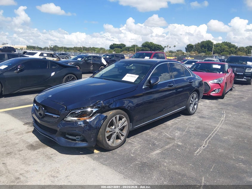 Vin: 55swf4jb3gu131725, lot: 46718014, mercedes-benz c 300 20162