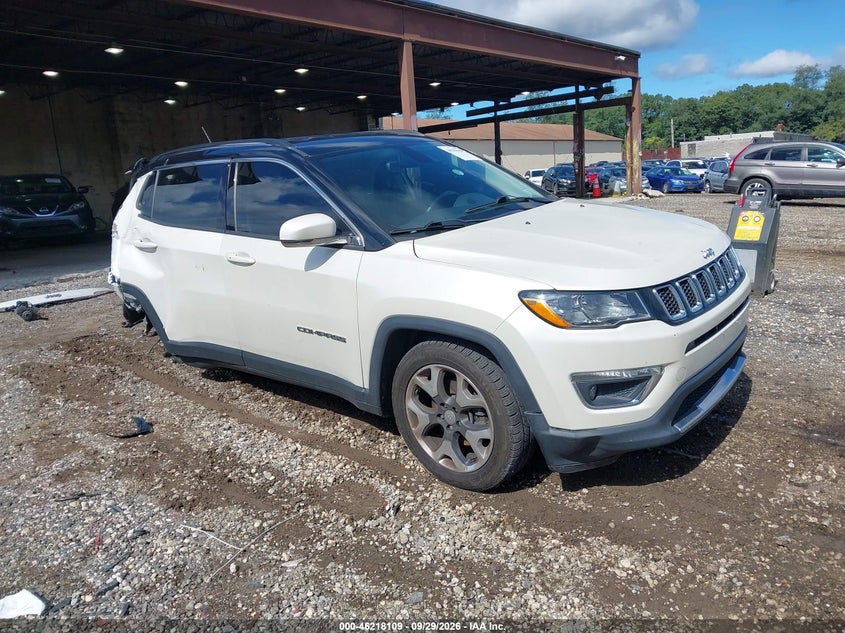 Vin: 3c4njccb3jt438954, lot: 46718032, jeep compass limited fwd 20181