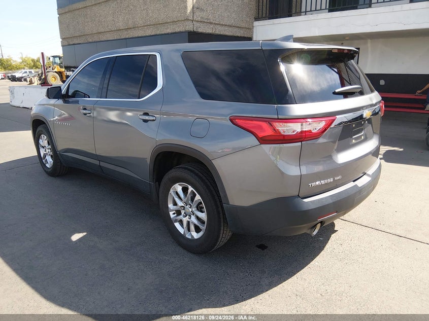 Vin: 1gnevfkw7lj171555, lot: 46718049, chevrolet traverse awd ls 20203