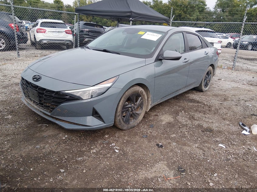 Vin: kmhlm4ag8nu264082, lot: 46718076, hyundai elantra sel 20222