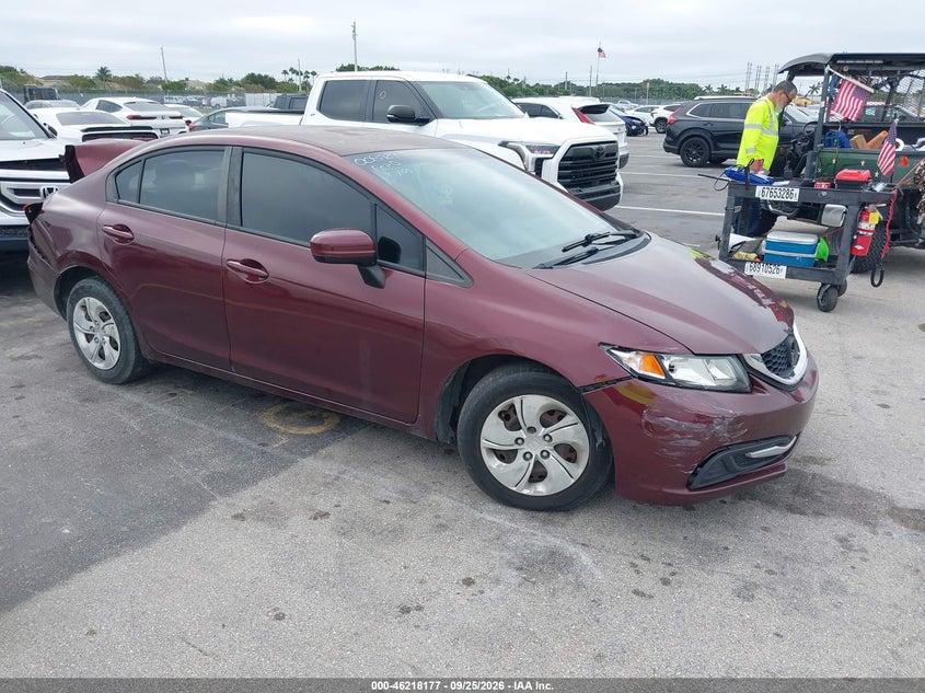 Vin: 19xfb2f58ee008929, lot: 46718100, honda civic lx 2014 img_1