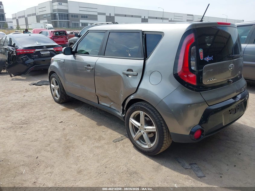 Vin: kndjp3a55g7315468, lot: 46718182, kia soul + 20163