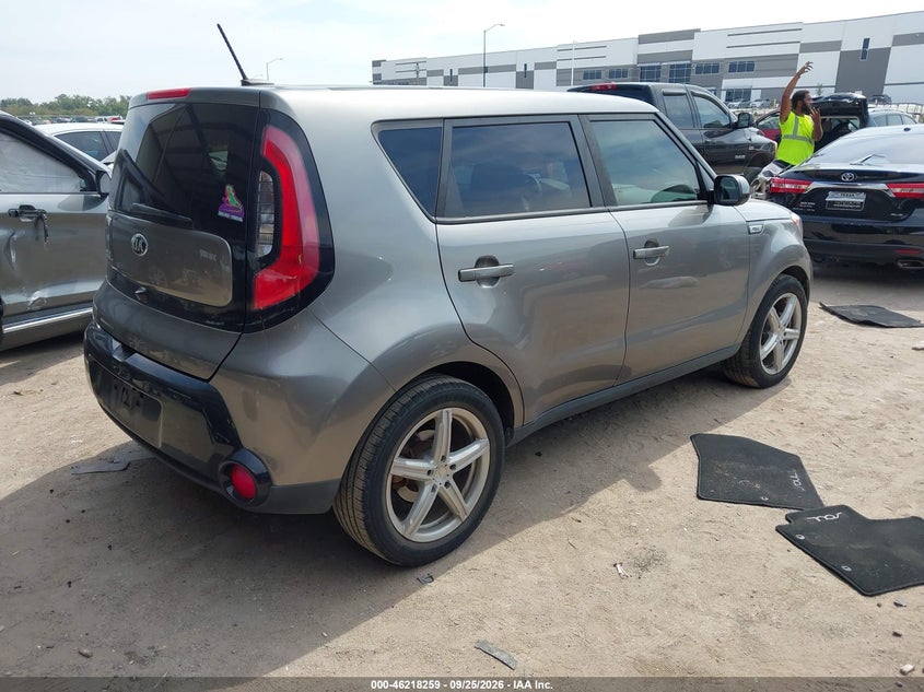 Vin: kndjp3a55g7315468, lot: 46718182, kia soul + 20164