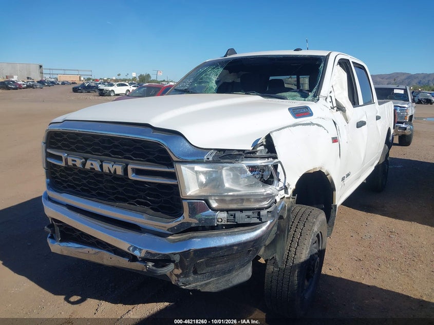 Vin: 3c6ur5cj3mg680932, lot: 46718183, ram 2500 tradesman  4x4 6'4 box 20212