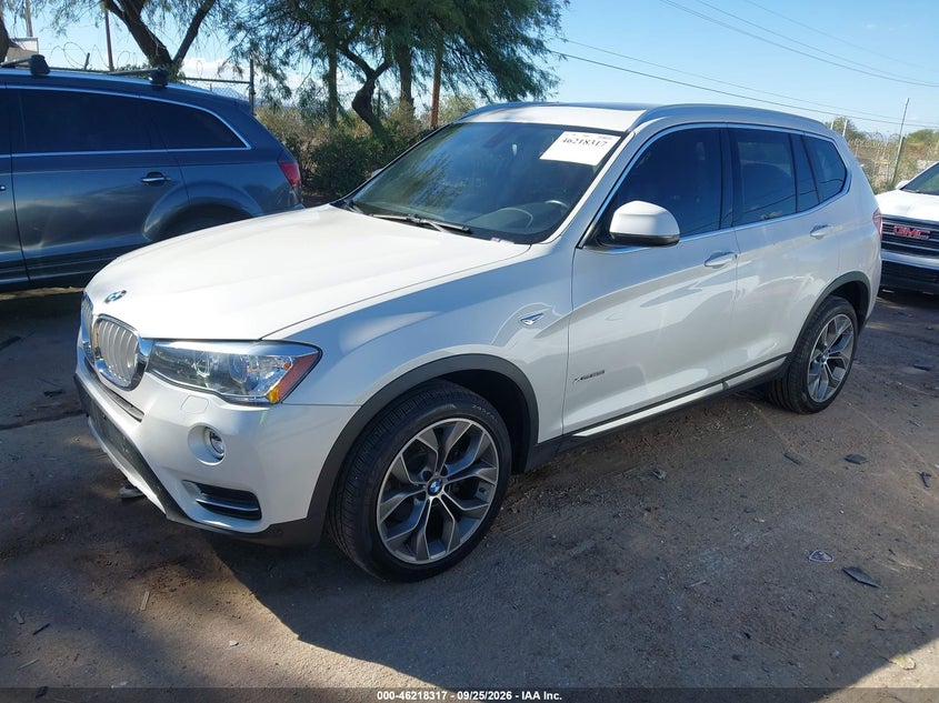 2016 BMW X3, Удар спереду, IAAI, VIN 5UXWX9C50G0D79403 — фото 2