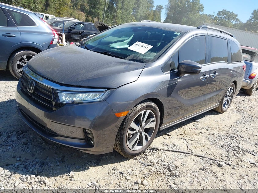 Vin: 5fnrl6h86pb060212, lot: 46718264, honda odyssey touring 20232