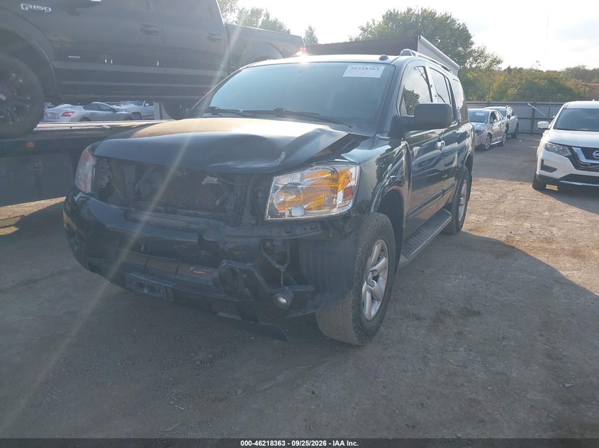2015 Nissan Armada, Front End, IAAI, VIN 5N1AA0NC6FN604454 — photo 2