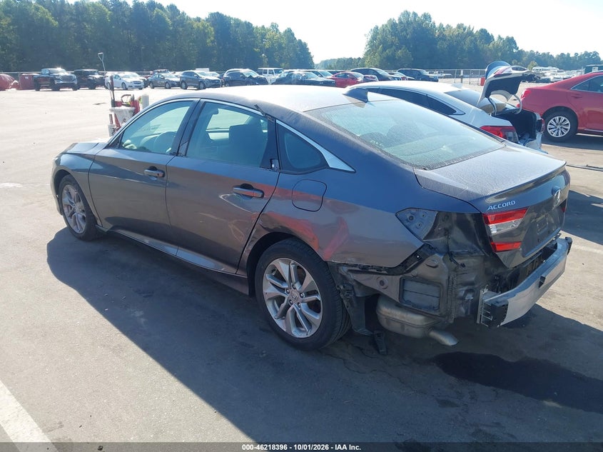 Vin: 1hgcv1f13ja007185, lot: 46718319, honda accord lx 20183