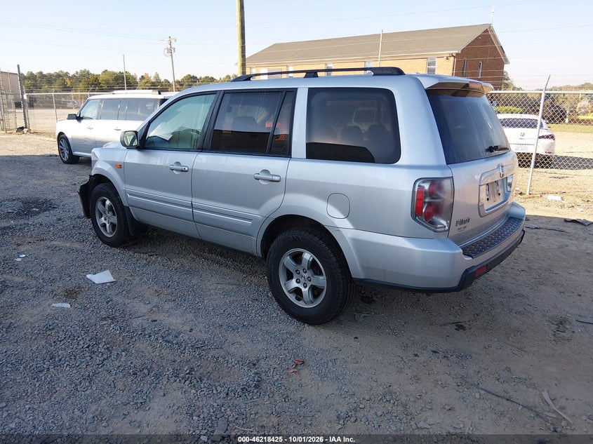 HONDA PILOT 2007 VIN 5FNYF28597B043891