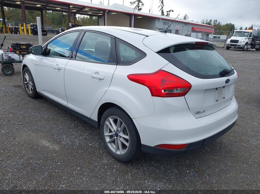 Vin: 1fadp3k27fl316117, lot: 46718390, ford focus se 20153