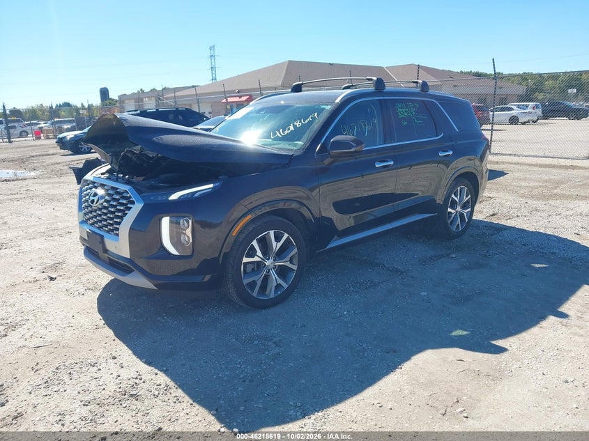 Vin: km8r5dhe6nu415240, lot: 46718541, hyundai palisade limited 20222