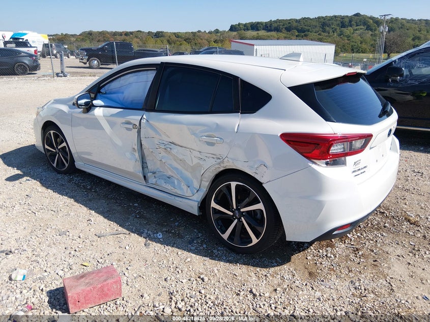 Vin: 4s3gtaj64p1712501, lot: 46718548, subaru impreza sport 5-door 20233