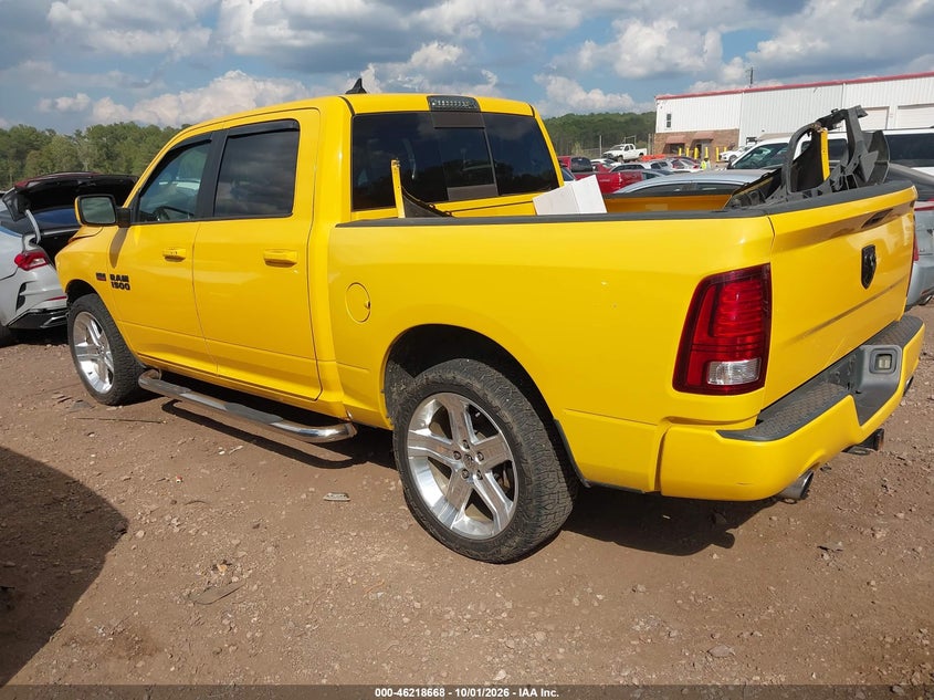 Vin: 1c6rr6mt6gs332695, lot: 46718591, ram 1500 sport 20163