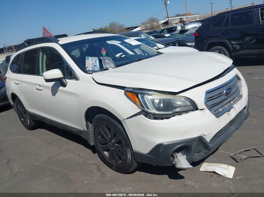 Vin: 4s4bsbcc6f3306787, lot: 46718593, subaru outback 2.5i premium 2015 img_1