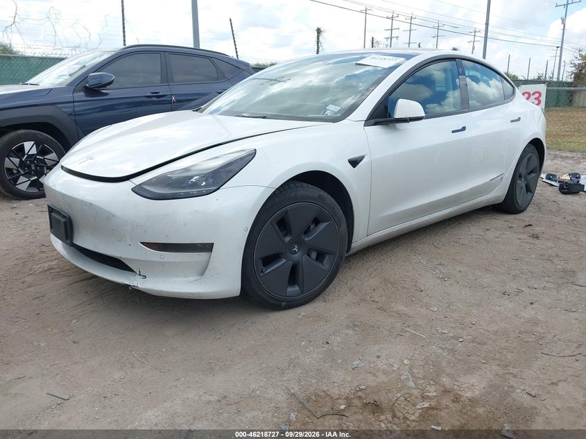 Vin: 5yj3e1ea3mf096347, lot: 46718649, tesla model 3 standard range plus rear-wheel drive 20212