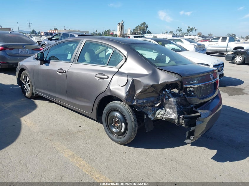 Vin: 19xfb2f84de263442, lot: 46718666, honda civic ex 20133
