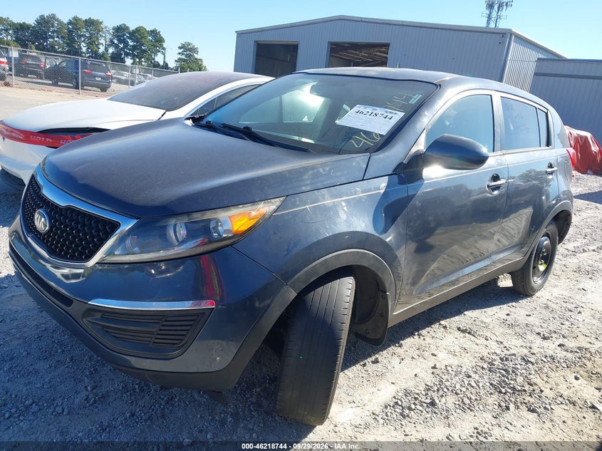 Vin: kndpb3ac0f7771402, lot: 46718667, kia sportage lx 20152