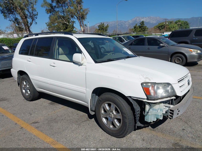 2005 Toyota Highlander V6, Перёд, IAAI, VIN JTEDP21A050083996