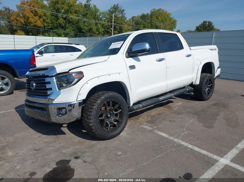 Vin: 5tfay5f18kx821366, lot: 46718803, toyota tundra 1794 5.7l v8 20192