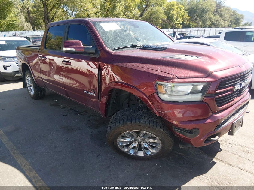 Vin: 1c6srfrt3kn923214, lot: 46718856, ram 1500 laramie  4x4 6'4 box 2019 img_1