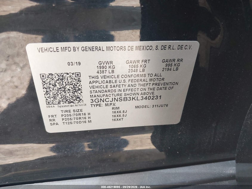 2019 CHEVROLET TRAX LS · Фото 9