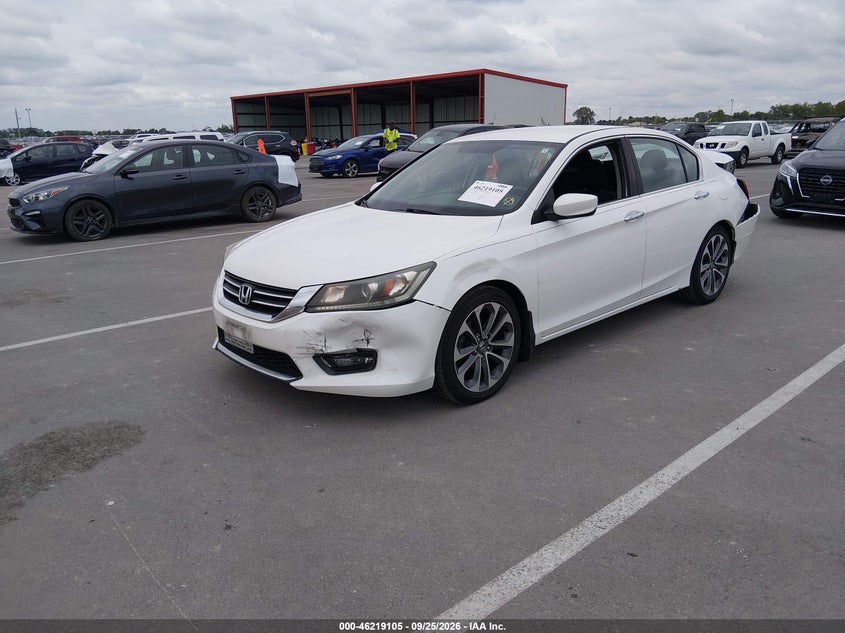 2014 Honda Accord, Front & Rear, IAAI, VIN 1HGCR2F53EA280016 — photo 2