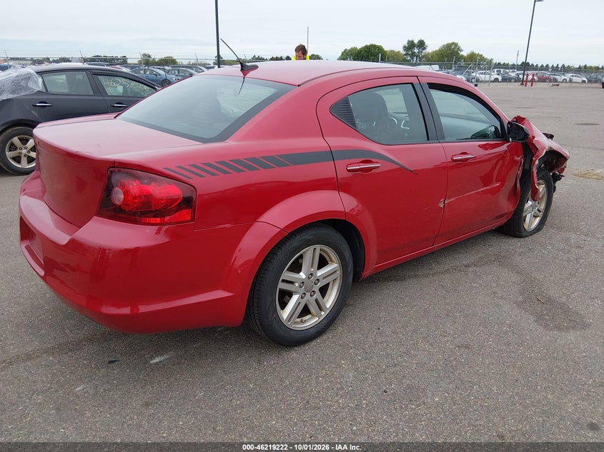Vin: 1c3cdzcb2cn162565, lot: 46719145, dodge avenger sxt 20124