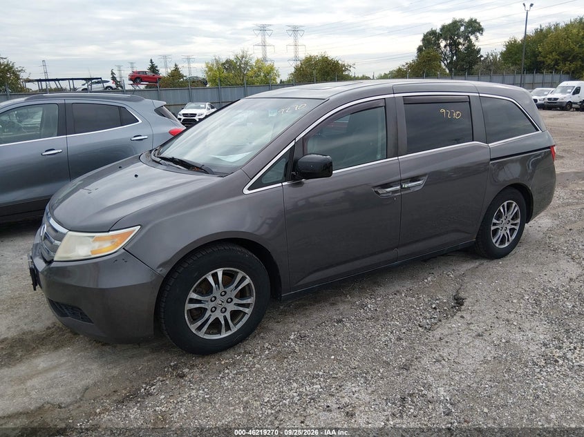 Vin: 5fnrl5h60cb025510, lot: 46719193, honda odyssey ex-l 20122