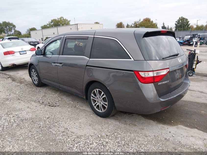 Vin: 5fnrl5h60cb025510, lot: 46719193, honda odyssey ex-l 20123