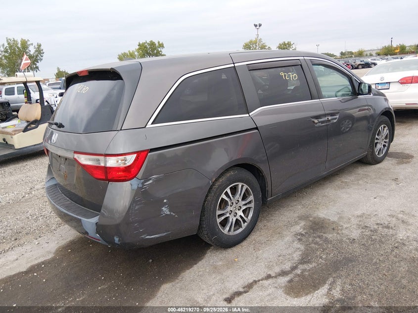 Vin: 5fnrl5h60cb025510, lot: 46719193, honda odyssey ex-l 20124