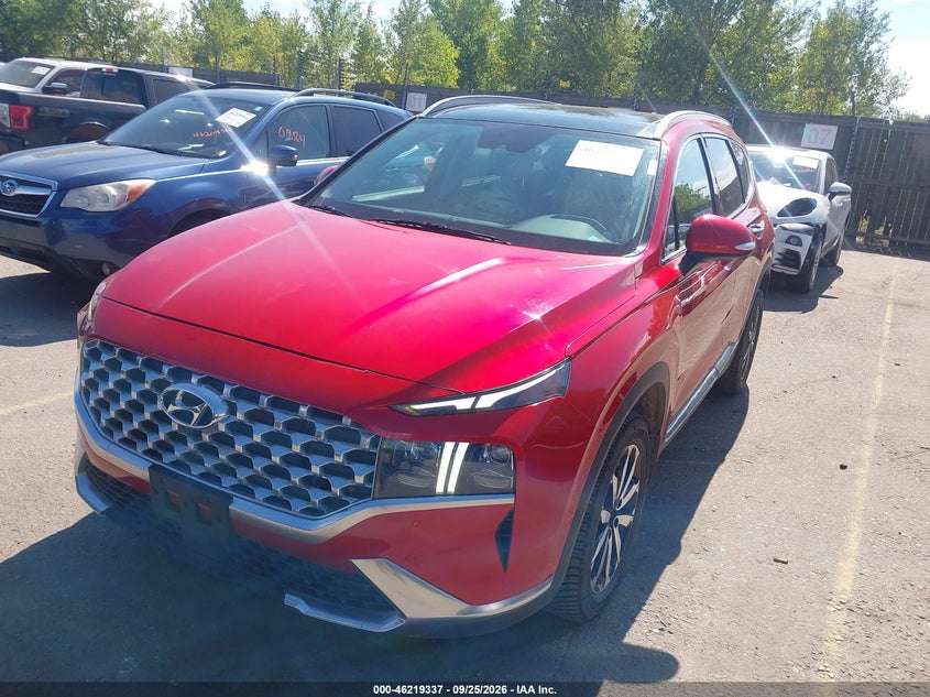 2023 Hyundai Santa Fe Limited, Hail, IAAI, VIN 5NMS44AL6PH545241 — photo 2