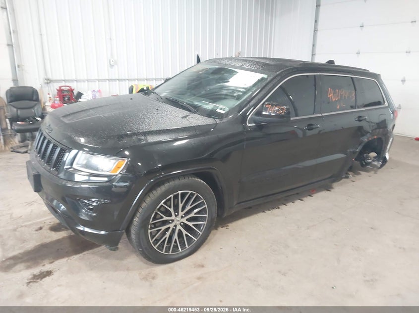 2014 Jeep Grand Cherokee Altitude/Laredo, Left Rear, IAAI, VIN 1C4RJFAG3ET478700 — photo 2