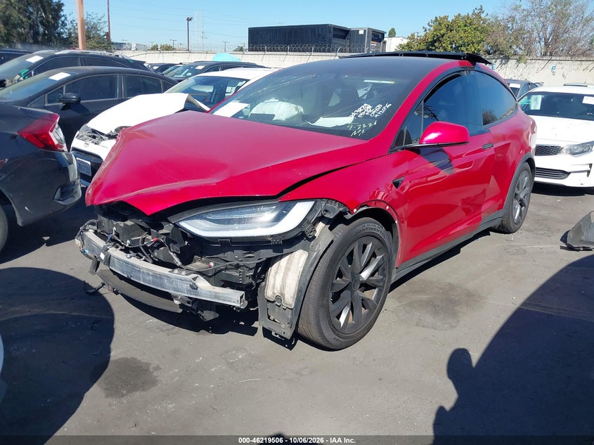 Vin: 7saxcbe65nf340514, lot: 46719429, tesla model x plaid tri motor all-wheel drive 20222
