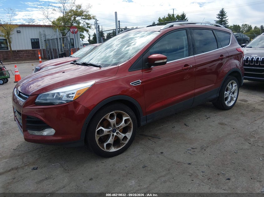 Vin: 1fmcu9j9xeub60630, lot: 46719455, ford escape titanium 20142