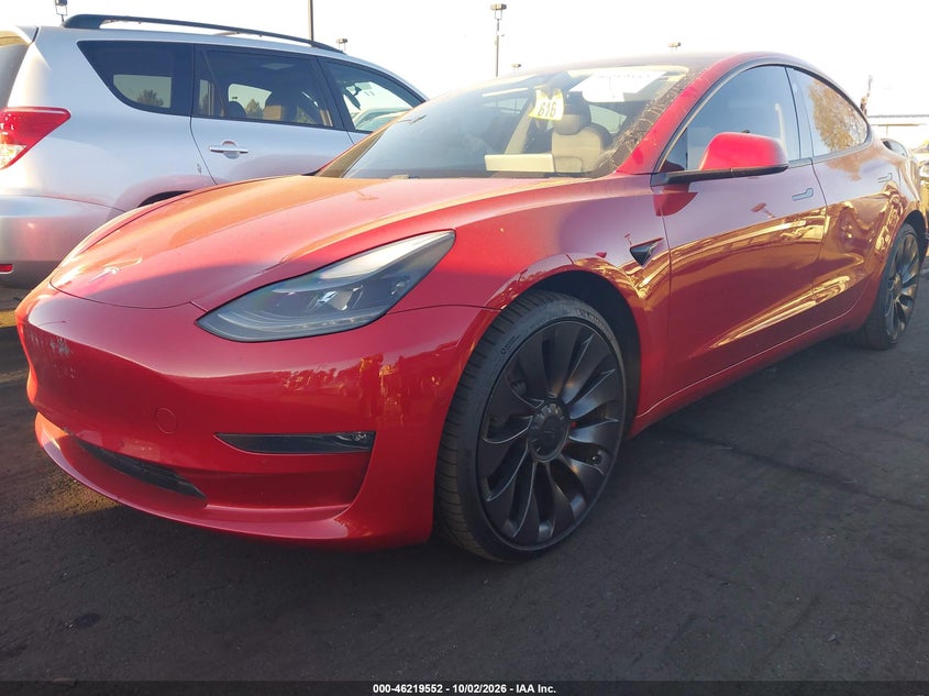 Vin: 5yj3e1ec5mf935867, lot: 46719475, tesla model 3 performance dual motor all-wheel drive 20212
