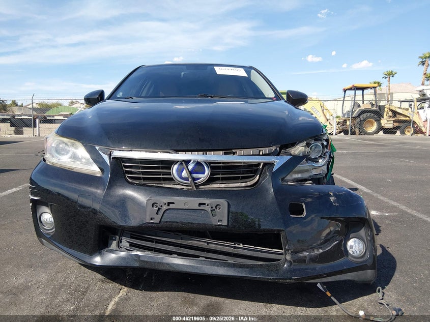 LEXUS CT 200H 2013 VIN JTHKD5BH8D2163923